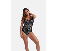 1-Piece Swimsuit, Full Body, Mandika Black Floral Print