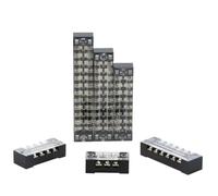 1 Piece TB15 Barrier Screw Terminal Blocks TB Series Wire Connector 600V 15A 3/4/6/8/10/12 Positions Brass Connector Barrier(TB1512)