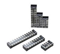 1 Piece TB25 Barrier Screw Terminal Block TB Series Wire Connector 600V 25A 3/4/6/8/10/12 Positions Connector Barrier(TB2510)