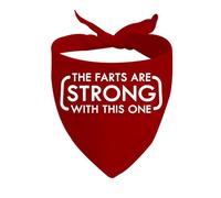 1 Piece The Farts Are Strong With This One Dog Bandana Funny Dog Mom Gift (The Farts Are Strong D)