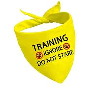 1 Piece Training Ignore Do Not Stare Dog Bandana Dot Not Pet Working Dog Bandana Service Dog Gift (Do Not Stare D2)
