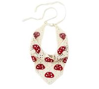 1 Piece Triangle Headscarves Women's Crochet Headscarf Boho Hair Band Vintage Headscarves Hair Bands Headbands Triangle Scarf Hair Accessories Headwear for Women Girls, Beige A