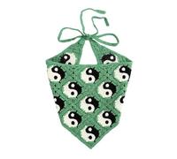 1 Piece Triangle Headscarves Women's Crochet Headscarf Boho Hair Band Vintage Headscarves Hair Bands Headbands Triangle Scarf Hair Accessories Headwear for Women Girls, Dark Green A