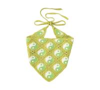 1 Piece Triangle Headscarves Women's Crochet Headscarf Boho Hair Band Vintage Headscarves Hair Bands Headbands Triangle Scarf Hair Accessories Headwear for Women Girls, Green A
