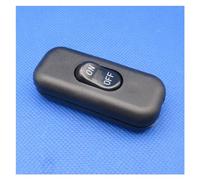 1 piece two-wire control on/off in-line switch white black in-line desk lamp table lamp cord cable switch 110-250V 6A(Black)