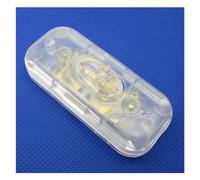 1 piece two-wire control on/off in-line switch white black in-line desk lamp table lamp cord cable switch 110-250V 6A(Transparent)