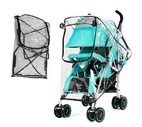 1 Piece Universal Rain Cover Transparent Stroller Rain Cover Window Opening Zipper Windproof Waterproof Dustproof Suitable for Stroller