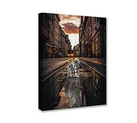 1 Piece Wall Art Canvas Mindset is Everything Inspirational Cat Picture Modern Animal Painting Home Decor Office Wall Art Poster Quotations Framed Prints Ready to Hang 12''W x 16''H