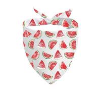 1 Piece Watermelon Triangle Dog Bandana Summer Tie on Scarf Watermelon Lovers Gift Fruit Lovers Gift (Watermelon Triangle D UK)