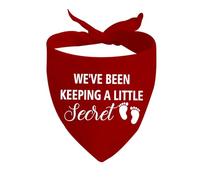 1 Piece We Have Been Keeping A Little Secret Dog Bandana Pregnancy Announcement Gift New Baby Announcement Gift (A Little Secret D EU)