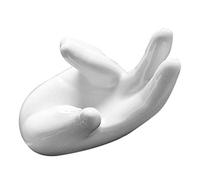 1 Piece White Ceramic Handcrafted Hand Holder Stand For 6 Holes/ 12 Holes Ocarina Ceramic Base Finger Holder For Music Lovers