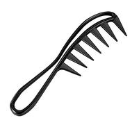 1 Piece Wide Tooth Comb For Curls,Curl Comb,Curly Hair Comb,For Brushing Out Curls,For Different Different Types Of Hair (Black)