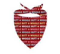1 Piece Wiggle Butt Dog Bandana Funny Dog Scarf, Dog Lover Gifts (Wiggle Butt D)