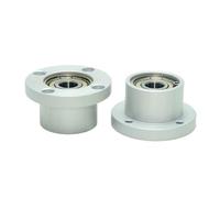 1 piece with housing bearing, double dust cover flange housing assembly with retaining ring, diameter 3/4/5/6/8/10/12(MT174-6207ZZ-35-60)