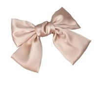 1 Piece Women's Hairpin Bow, Feather Clip, Hair Clips, Satin Hair Pin, Bow Hair Bow, Headpiece, Hair Accessories for Women, Girls, Daily Wear, Champagne