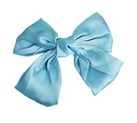 1 Piece Women's Hairpin Bow, Feather Clip, Hair Clips, Satin Hair Pin, Bow Hair Bow, Headpiece, Hair Accessories for Women, Girls, Daily Wear, Sky Blue
