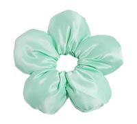 1 Piece Women's Large Flower Hair Scrunchie Hair Rings Rubber Bands Women Elastic Scrunchies Hair Rope Hair Band Ponytail Holder Hair Accessories Headwear for Daily Wear, Light Green