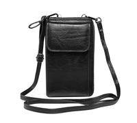 1 Piece Women'S Mobile Phone Bag, Pu Leather Mobile Phone Bag, Fashionable Simple Crossbody Bag, Mini Crossbody Bag (Black)