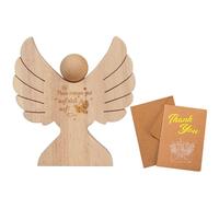 1 Piece Wooden Wallet, 1 Piece Greeting Card, Angel Wooden Wallet, Guardian Angel Gift, Baptism Decoration, Baptism Gift For Boys