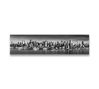 1 Pieces Large Black And White New York City Landscape Canvas Wall Art Pictures For Living Room Home Decor Posters 40x160cm(16x63in) Frameless