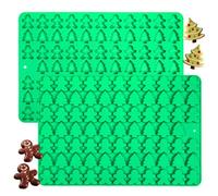 1 Pieces Mini Christmas Silicone Chocolate Mould,Fondant Mould,Mini Christmas Tree,Gingerbread Man Shape Molds for DIY Cake,Candy,Mousse（Style 1）
