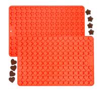 1 Pieces Mini Silicone Chocolate Mould,Fondant Mould,Mini Stars, Hearts Shape Molds for DIY Cake,Candy,Mousse（Style 2）