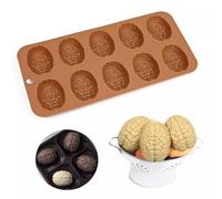 1 Pieces of 3D Human Brain Chocolate Mousse Moulds, DIY Jelly Ice Pudding Soap Dessert Mold, DIY Halloween Surprise Organ Silicone Fudge Cake Mould
