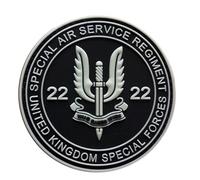 1 Pieces of 3D PVC Rubber SAS Special Air Service Patch, Heavy Duty and Solid Material, Hooked Backing Tactical SAS Emblem Patch for Clothes Bag Backpack Uniform Vest Clothes Biker Travel