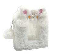 1 Pieces Photocard Binder Trading Card Albums, Mini Photo Album, Kpop Photocard Holder 30 Pockets (Kitty)