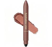 1 Pieces Two In One Matte Eye Shadow Stick, Eye Shadow Pen, Durable Waterproof, Smooth And Free Of Powder (A, Brown)
