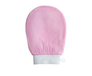 1 Pink NEW Viscose Exfoliating Gloves Facial Spa Gloves Bath Towel Turkish Bath Bath