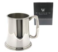 1 Pint Pewter Tankard Personalised Engraved Free - Boxed Wedding Birthday Anniversary by AJinTheForest Trading Ltd