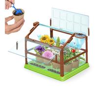 1.Plant Kit for Kids, Kids Plant Growing Kit with Drip Irrigation System and Led Grow Light, Without Seeds and Soil, Double-Deck, Educational Gardening for Boys Girls Version with lights
