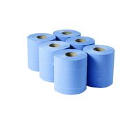 1-Ply Blue Centrefeed Rolls 300mx175mm (Pack of 6) - CBL290S