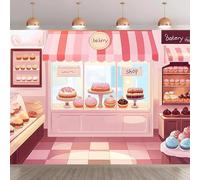 1 polyester fiber baking themed party background - multifunctional photography wall banner for the event 210X150cm