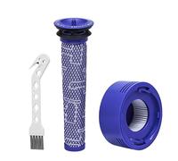 1 Pre-Filter Kit and 1 Post Filter Replacement for Dyso n V7, V8 Animal and V8 Absolute Cordless Vacuum Cleaner, Replaces Part # 965661-01 & 967478-01 - 2 Filters with 1 Brush