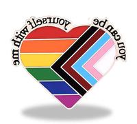 1 Pride Pins,Social Badge Pin,Gay Rainbow Love Heart Badges Brooch Lgbt Accessories,Flag Lapel Funny Metal Inclusive Progress Enamel Brooches Decorations,for bisexual Men Women Creative Party Gifts