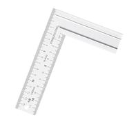 1. Professional Aluminum Alloy 90-Degree Angled Ruler with Scales for Woodworking Construction & Engineering Projects Deformation Resistant Metal Square