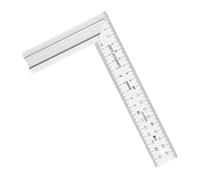 1 Professional Aluminum Alloy 90-Degree Angled Ruler with Scales for Woodworking, Construction & Engineering Projects Scale Ruler