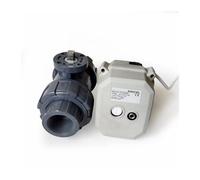 1" Proportional Valve UPVC 0-5V, 0-10V, 4-20mA Analog Flow Control Valve True Union End Out Put 4-20mA Open Angle Control Valve (Size : DN25, Color : BSP Thread_0-5V)