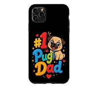 #1 Pug Dad Pug Papa Gift Case for iPhone 11 Pro Max