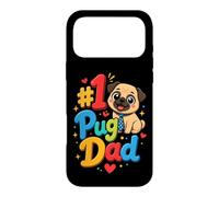 #1 Pug Dad Pug Papa Gift Case for iPhone 17 Pro Max