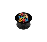 #1 Pug Dad Pug Papa Gift PopSockets Adhesive PopGrip