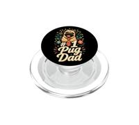 #1 Pug Dad Pug Papa Gift PopSockets PopGrip for MagSafe