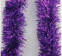 1 Purple Tinsel Christmas Decorations Tree 9cmx2m by Tolo
