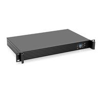 1.Rackchoice 1U Compact Server/Desktop Mini-ITX Chassis - 9.84" Depth,Supports Mini-ITX Motherboard, Business IT Use, Black