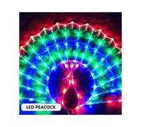 (1 Random plug 1pc) 1~10pcs Led Decoration Light Peacock Love Five-pointed Star Atmosphere Lamp For Room Christmas Wedding Party Colorful Decorative