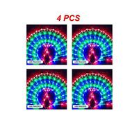 (1 Random plug 4pcs) 1~10pcs Led Decoration Light Peacock Love Five-pointed Star Atmosphere Lamp For Room Christmas Wedding Party Colorful Decorative