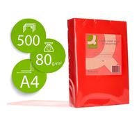 1 Ream / 500 Sheets Q-Connect Bright Red A4 Copier Paper 80gsm New + 24h Del