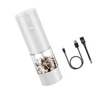 1 Rechargeable Electric Coffee Grinder & Mill, Cordless Portable with Ceramic, Adjustable Coarseness & LED Light Cordless Seasoning Grinder